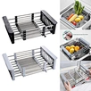 telescopic sink rack
